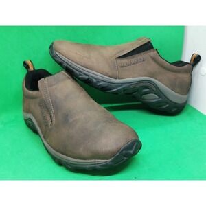 Merrell Men's Size 8 Jungle Moc Nubuck Leather Casual Slip On Shoes